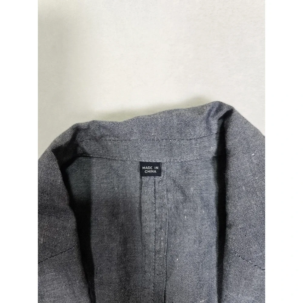 J Crew Blazer Mens 34S Ludlow Baird McNutt Linen Blend Gray Unstructured